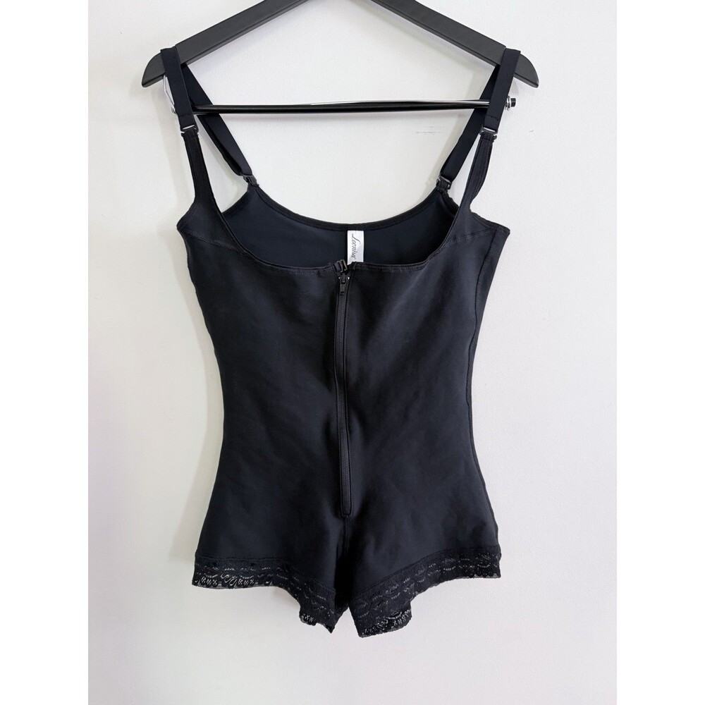 Leonisa 018678N PowerSlim Open Bust Body Shaper Boyshort Faja XL